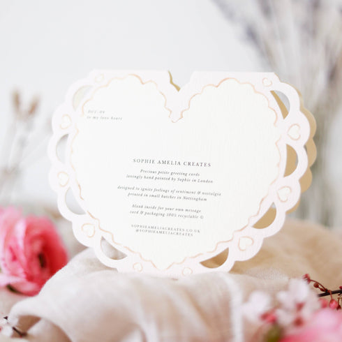 Mothers Day Heart-Shaped Card