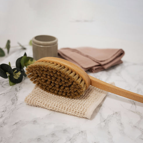 Soft Long Handled Bath Brush