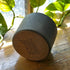 Round Light Grey Concrete Planter 11cm