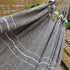 Ash Grey Cotton Hammock with White Stripe detail