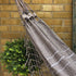 Ash Grey Cotton Hammock with White Stripe detail