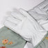Blue Floral English Leather & Linen Gardening Gloves – Small