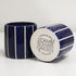 Mini Cobalt Blue Stripe Handmade Ceramic Plant Pot 8cm