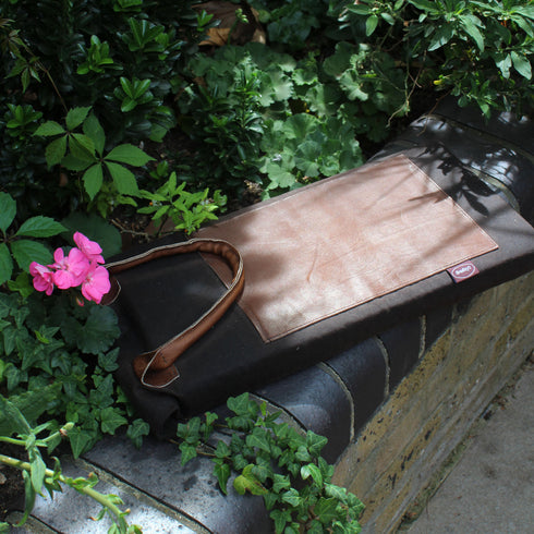 Heritage Waxed Cotton and Brown Leather Gardeners' Kneeler