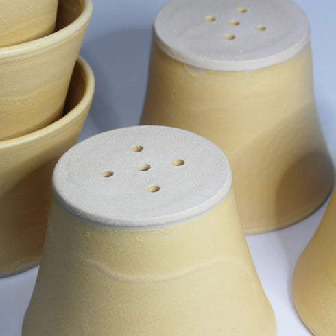 Mini Butter Yellow Handmade Ceramic Plant Pot