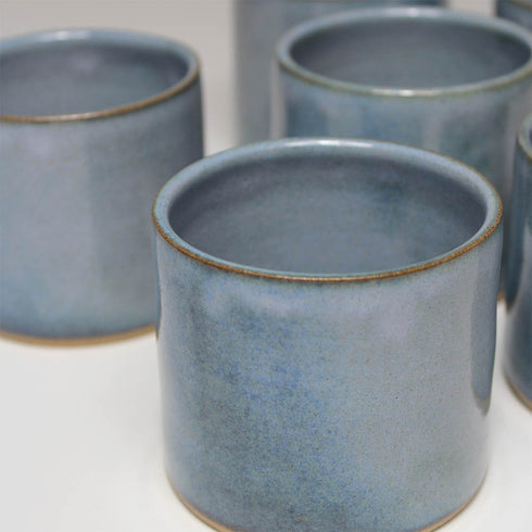 Mini Sea Blue Handmade Ceramic Plant Pot