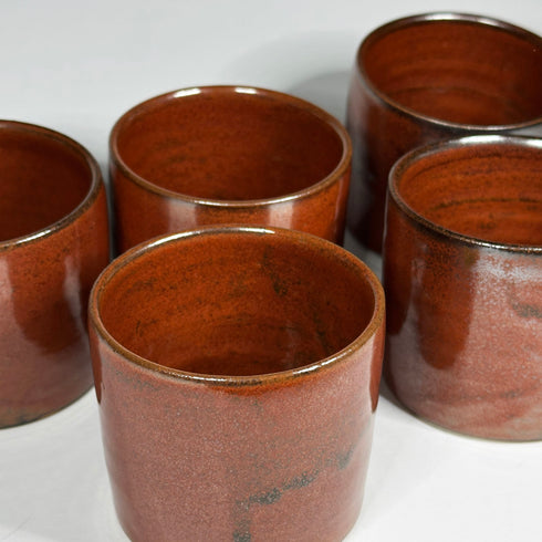 Mini Cinnamon Handmade Ceramic Plant Pot