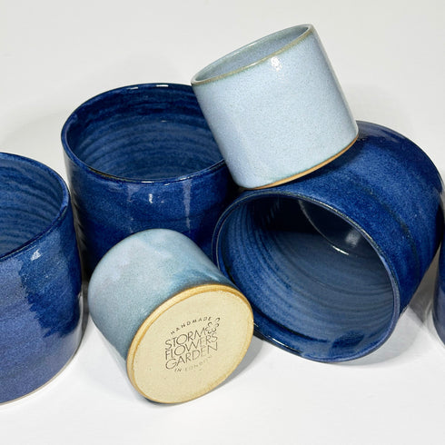 Large Cobalt Blue Handmade Ceramic Plant Pot