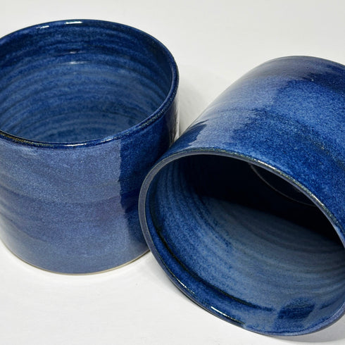 Large Cobalt Blue Handmade Ceramic Plant Pot