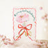 Congratulations Floral Scalloped Ribbon Card