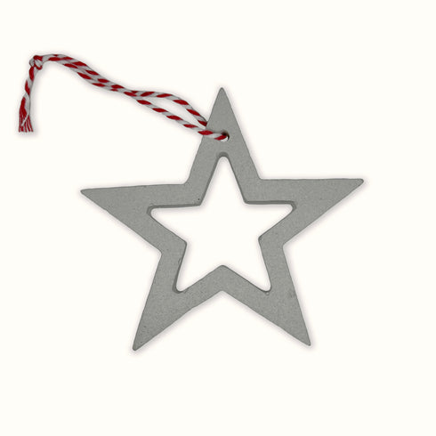 Concrete Hanging Star Decoration