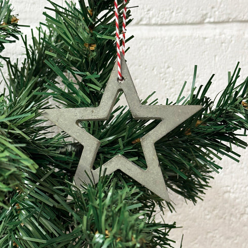 Concrete Hanging Star Decoration