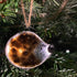 Fused Glass Hedgehog Hanging Decoration