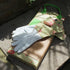 Green Floral PU and Leather Gardeners' Kneeler