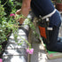 Green Floral PU and Leather Gardeners' Kneeler