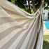 Grey Stripe Cotton Single Hammock