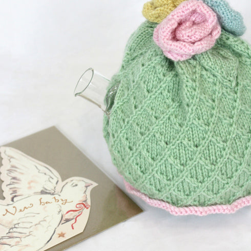 Afternoon Tea Pastel Knit Tea Cosy