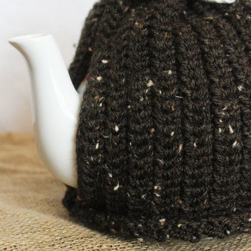 Christmas Pudding Festive Knit Tea Cosy
