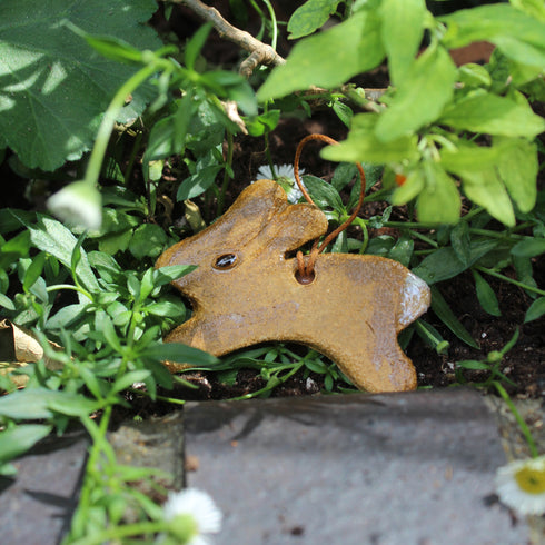 Leaping Rabbit Ceramic Hanging Decoration