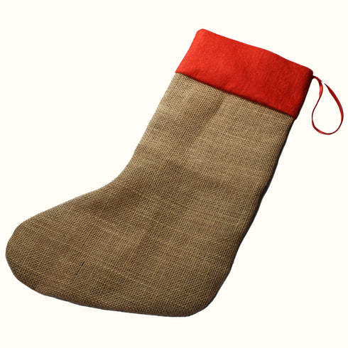 Hessian Christmas Stocking