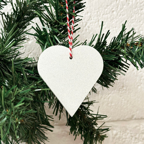 Concrete Hanging Heart Decoration
