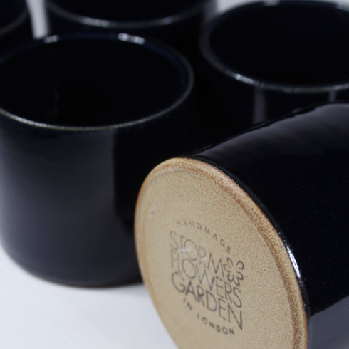 Mini Midnight Blue Handmade Ceramic Plant Pot