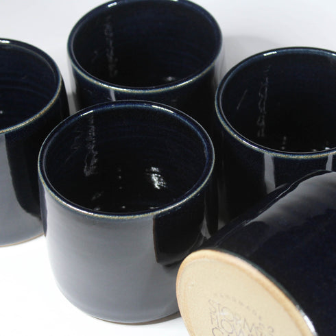 Mini Midnight Blue Handmade Ceramic Plant Pot