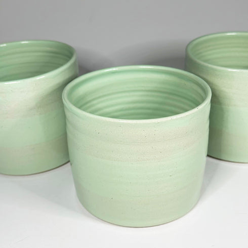 Large Mint Green Handmade Ceramic Plant Pot
