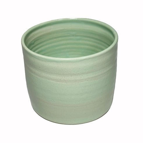 Large Mint Green Handmade Ceramic Plant Pot