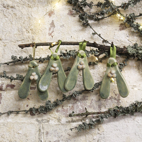 Kiss Me Under The Mistletoe! Hanging Christmas Decoration