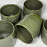 Large Moss Green Handmade Ceramic Plant Pot