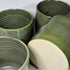 Large Moss Green Handmade Ceramic Plant Pot