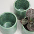 Mini Mineral Green Handmade Ceramic Plant Pot 8cm