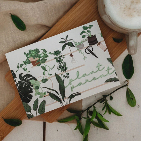 Plant Parent Houseplant Lover Greetings Card