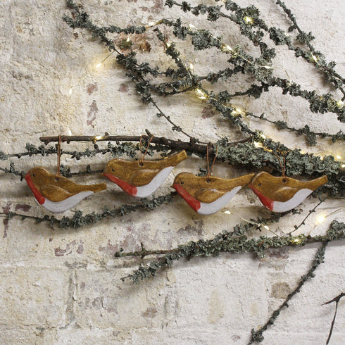 Red Robin Handmade Ceramic Christmas Decoration