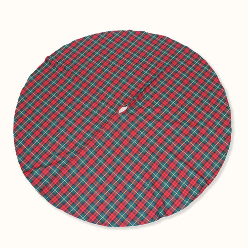 Red Tartan Christmas Tree Skirt