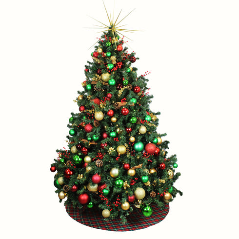 Red Tartan Christmas Tree Skirt