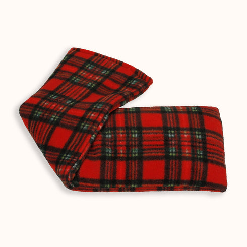 Red Tartan Fleece Lavender Scented Wheat Bag