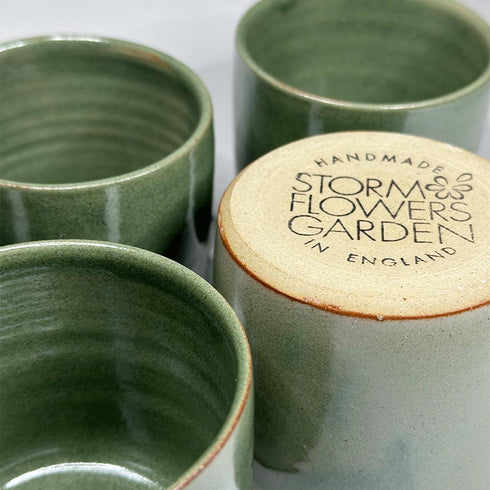 Mini Aloe Sage Green Handmade Ceramic Plant Pot