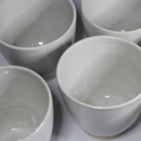 Mini Seashell White Handmade Ceramic Plant Pot