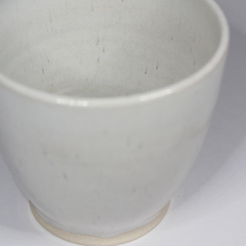 Mini Seashell White Handmade Ceramic Plant Pot