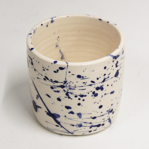 Mini Splatter Handmade Ceramic Plant Pot 8cm