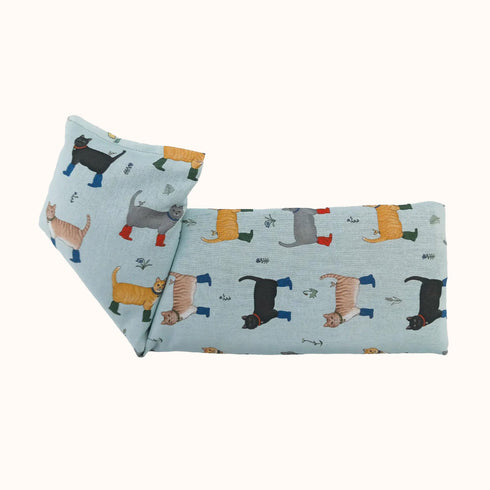 Wellie Boot Cats Lavender Scented Cotton Wheat Bag