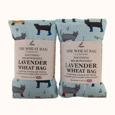 Wellie Boot Cats Lavender Scented Cotton Wheat Bag