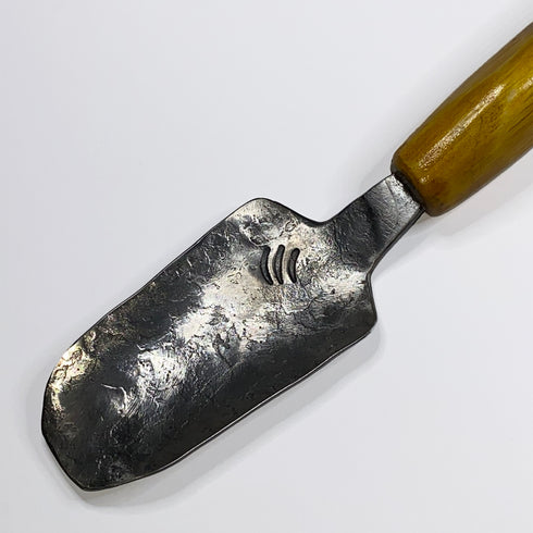 Hand Forged Steel Garden Trowel with Yellow Handle