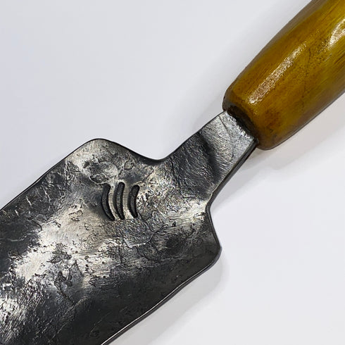 Hand Forged Steel Garden Trowel with Yellow Handle