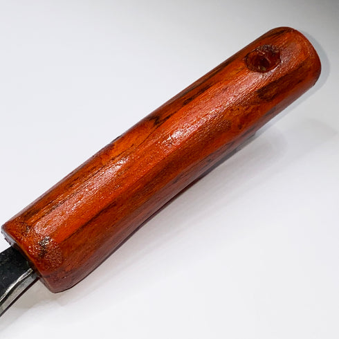 Hand Forged Steel Garden Trowel with Red Handle