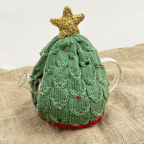 Christmas Tree Festive Knit Tea Cosy