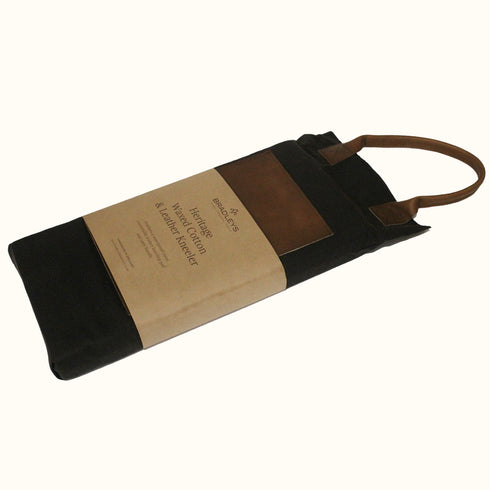 Heritage Waxed Cotton and Brown Leather Gardeners' Kneeler