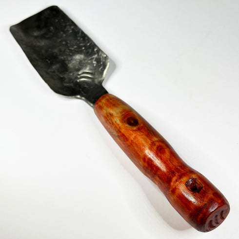 Medium Hand Forged Steel Garden Trowel with Red Handle